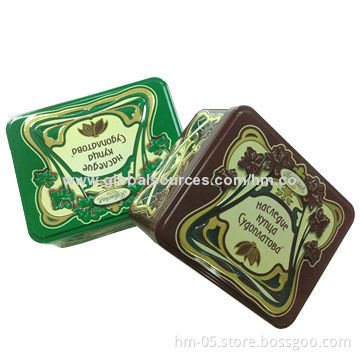 Square Tin Box, Used for Packaging Gift, Meets SGS Standard